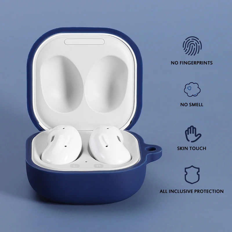 Силиконовые чехлы для наушников защитный чехол полный Samsung Galaxy Buds