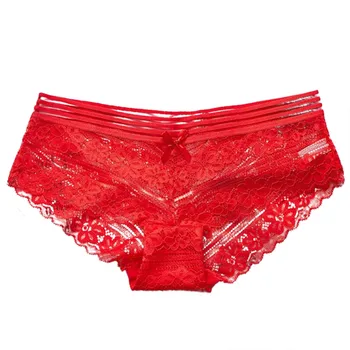 

Sexy panties Autumn Mid-Rise Lace Solid Color Padded Seamless Trendy Underwear Panties трусы для женщин figi damskie A60