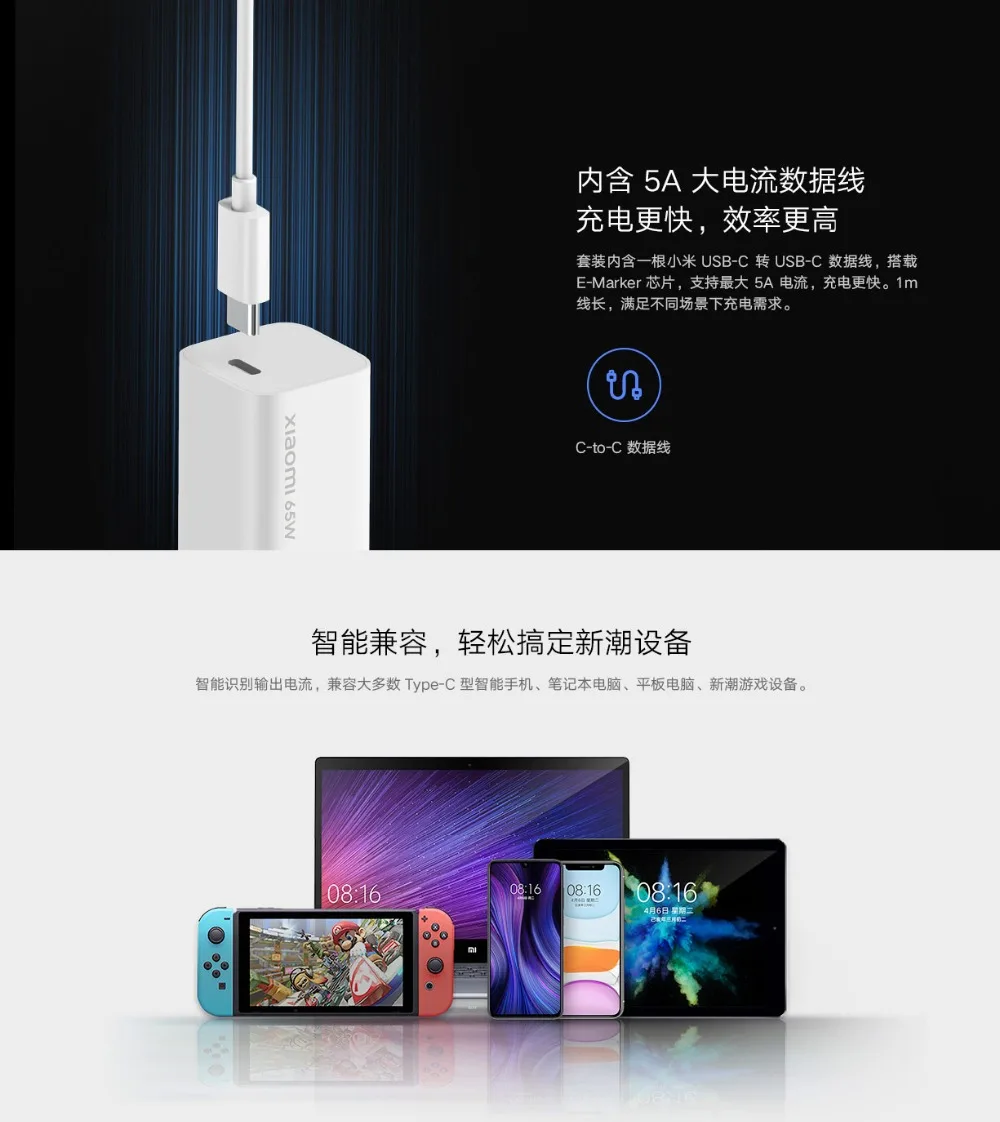 Original Xiaomi GaN 65W Travel Charger (10)