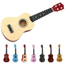 21 polegada soprano ukulele 4 cordas guitarra havaiana uke + string picareta para iniciantes presente do miúdo