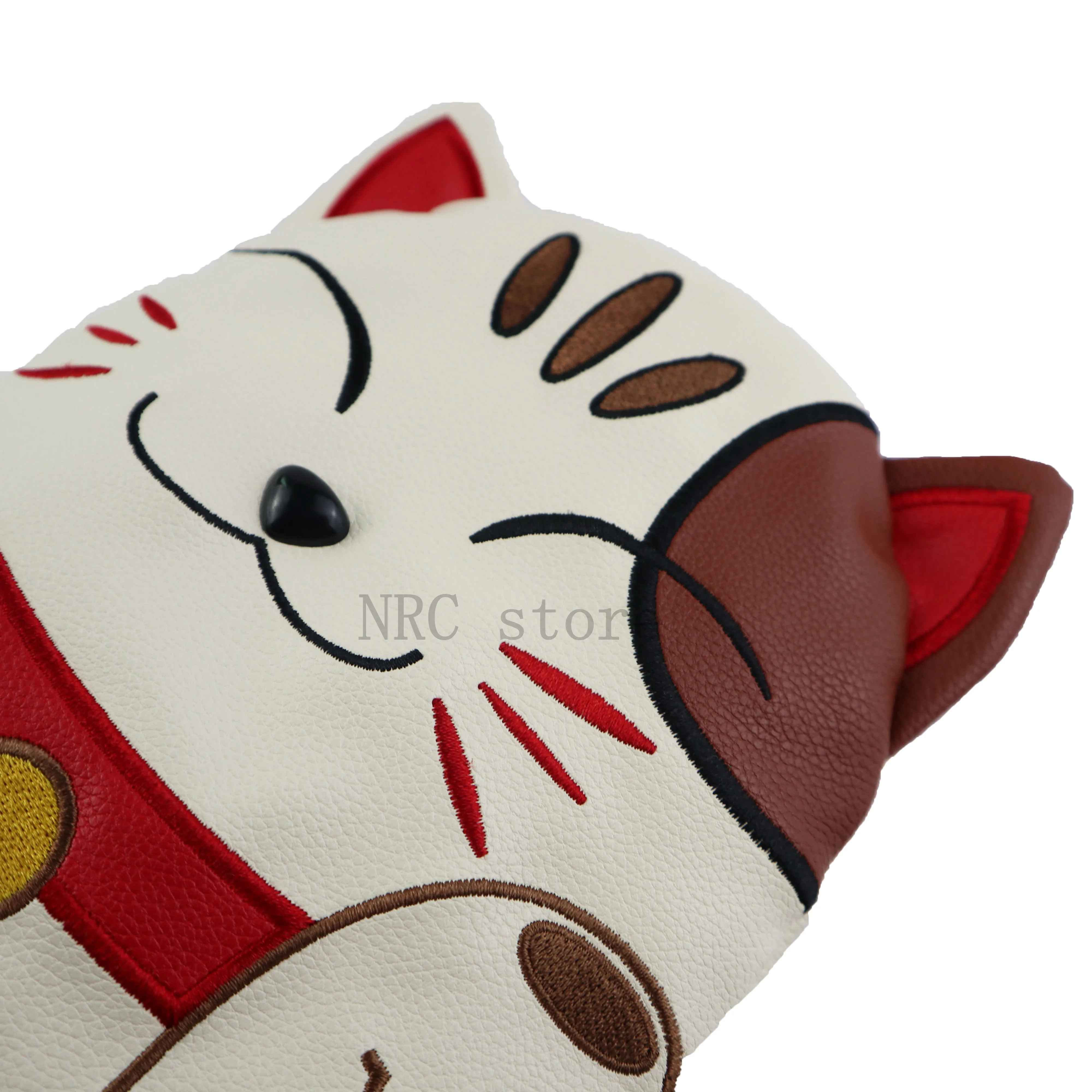 NRC Golf club Head Covers Headcover Driver Fairway Wood Hybrid Covers Set  Cartoon Animal Cat Lucky Kitty