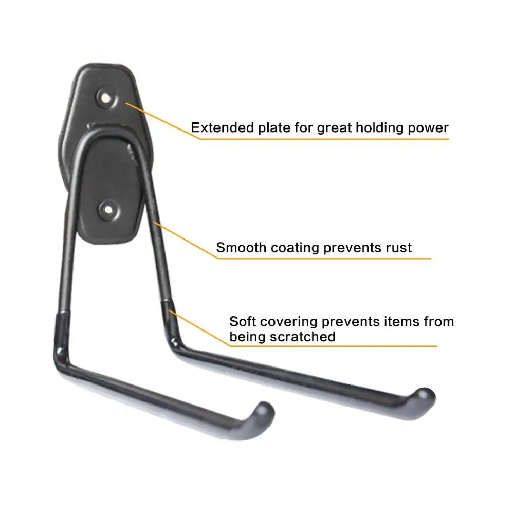 Onefeng спортивный Расширенный настенный держатель стальной гараж хранения служебные крючки для лестниц и инструментов Космическая заставка вешалка стойка(набор из
