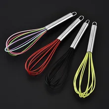 Напрямую от производителя силиконовый венчик из нержавеющей стали Ручка ручной бытовой блендер творческое яйцо-венчик