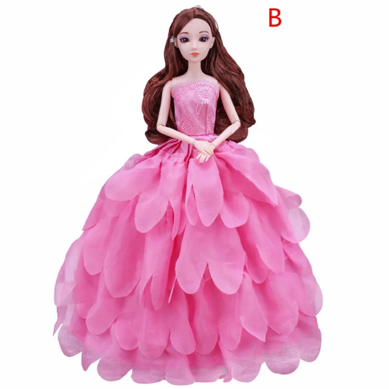 30 см Bjd кукла модная одежда куклы 20 подвижных Jointe 3D глаза длинный парик свадебное