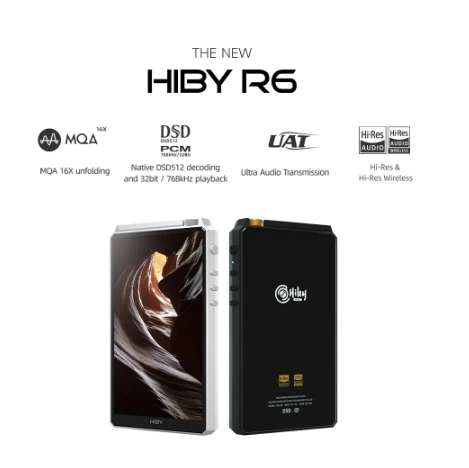 Il Nuovo Lettore Musicale Portatile Hb R6 Andriod 9 Hifi Lossless Bluetooth 5.0 Mqa 16X Dsd512 Dual Es9038Q2M Usb Dac Headphone Amp