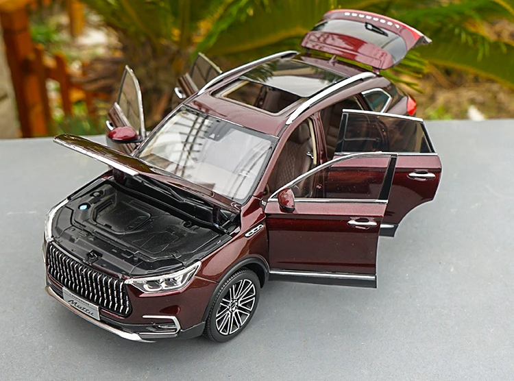 Завод 1:18 Китай LEOPAARD MATTU литья под давлением модель автомобиля SUV с небольшим подарком