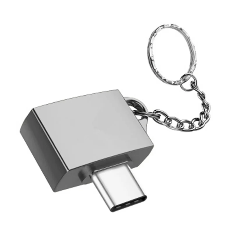 Type C Silver 100 шт. Тип C мобильный U диск Micro USB удлинитель OTG кабель адаптер конвертер брелок для Android объем памяти - Цвет: Type C Silver
