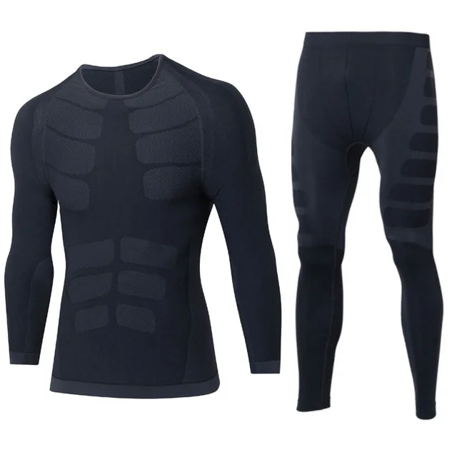 

New Winter Thermal Underwear Sets Men Quick Dry Anti-microbial Stretch Men's Thermo Underwear Male Warm Long 2019