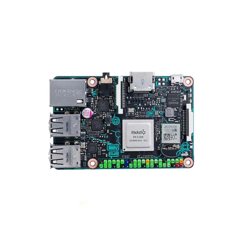 ASUS SBC Tinker board S RK3288 SoC 1 8 ГГц четырехъядерный процессор 600 МГц Mali T764 GPU 2 Гб LPDDR3 и 16 eMMC