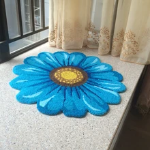 Гостиная коврик влагостойкие современный 3D цветок полиэстер Пол коврики Нескользящие Коврик для спальни, ванной Классическая область ковера
