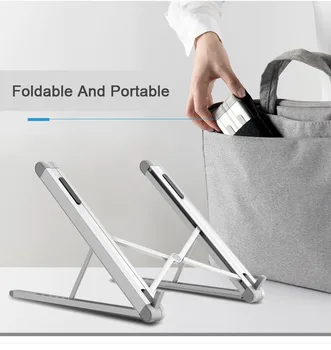 

6 Gear Adjustable X Style Aluminum Laptop Stand Desktop Notebook Holder Desk Laptop Stand For 7-15 inch Macbook Pro Air