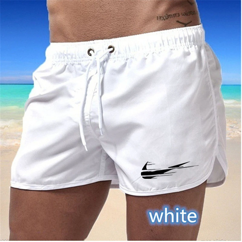 2021 Summer Brand Men's Swimwear Shorts Printed Beachwear Sexy Swim Trunks Men Swimsuit Low Waist Breathable Beach Wear Surf