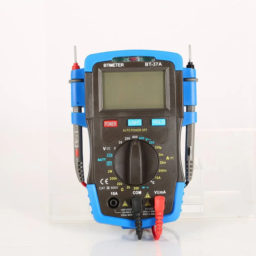 BTMETER DC/AC мини цифровой мультиметр BT-37A/B/C/K 1999-6000 Сопротивление Емкость Частота Рабочий цикл тестер NCV метр инструменты