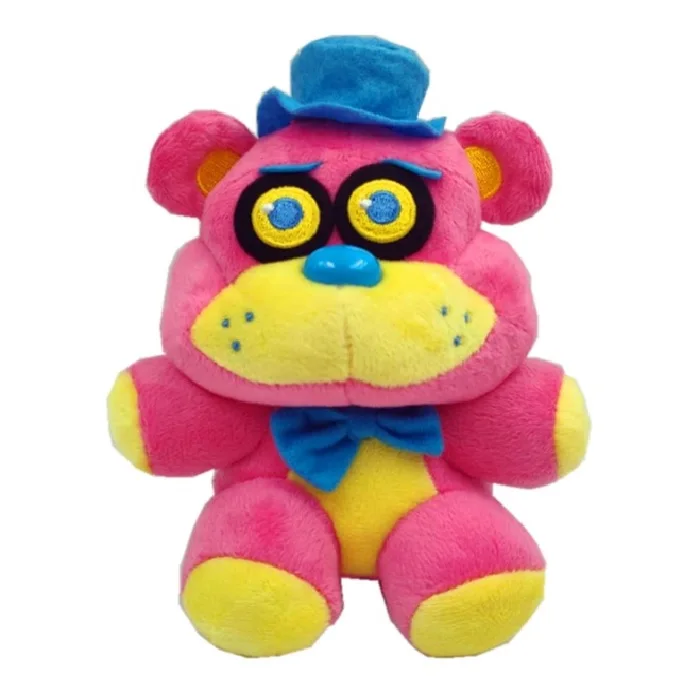 Новинка 18 см Five Nights at Freddy's Blacklight-1 Freddy(розовый) 1 Лисичка(фиолетовый) 1 кекс(зеленый)-набор из 3 плюшевых подарков FNAF