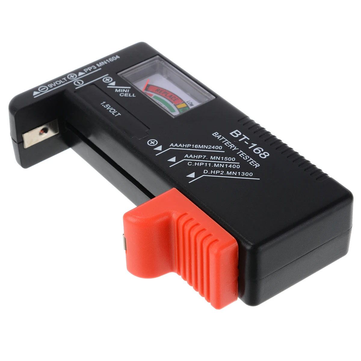 1pc BT-168 Portable Universal Digital Battery Tester Volt Checker For AA AAA 9V Button Battery Tester Checker 110*60*25mm