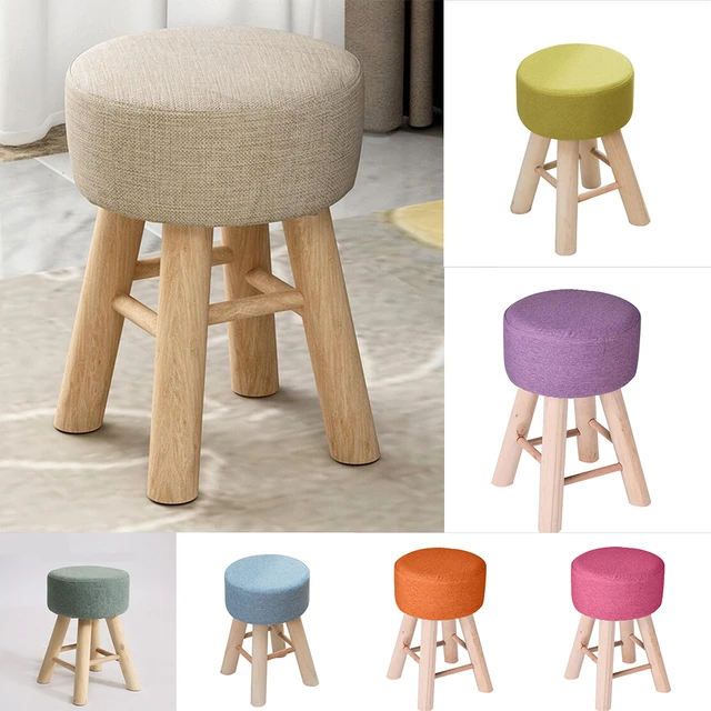 INS Flower-shaped Chair Cover Soft Plush Footrest Stool Covers Removable  Round Footstool Protector Slipcover Home Decor 방석 - AliExpress