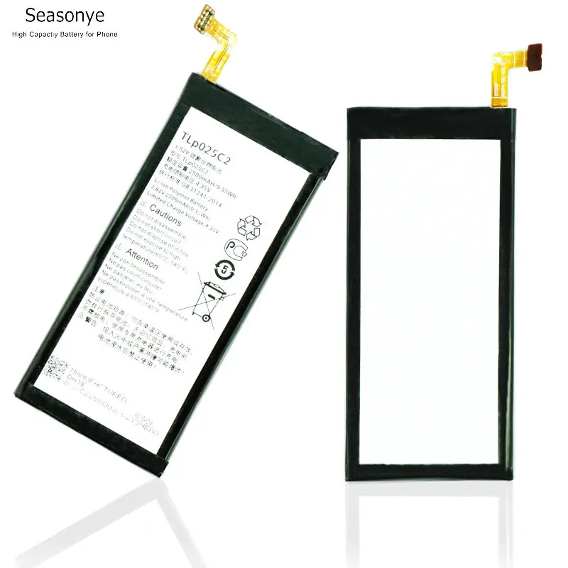 Seasonye 2500mAh / 9.55Wh TLP025C2 TLP025C1 Сменный аккумулятор для Alcatel One Touch POP 4 Plus + OT 5056D 5056A