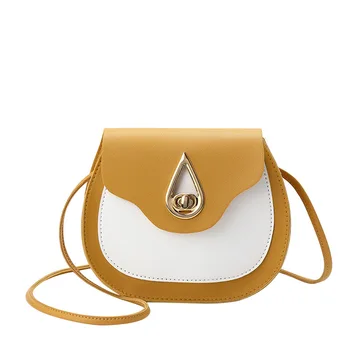 

2020 new one-shoulder diagonal drop water drop pin buckle ladies color change small square bag
