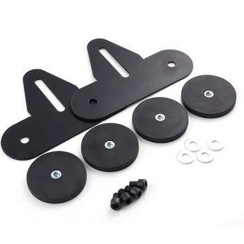 

2Pcs Car Roof LED Light Bar Durable Mount Bracket Strong Magnetic Base Holder for SUV Roof Bar Holder