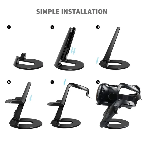 Vr Stand Vr Headset Display Holder for Htc Vive Pro Samsung Gear Vr Playstation Vr Google Daydream and All Virtual Reality He