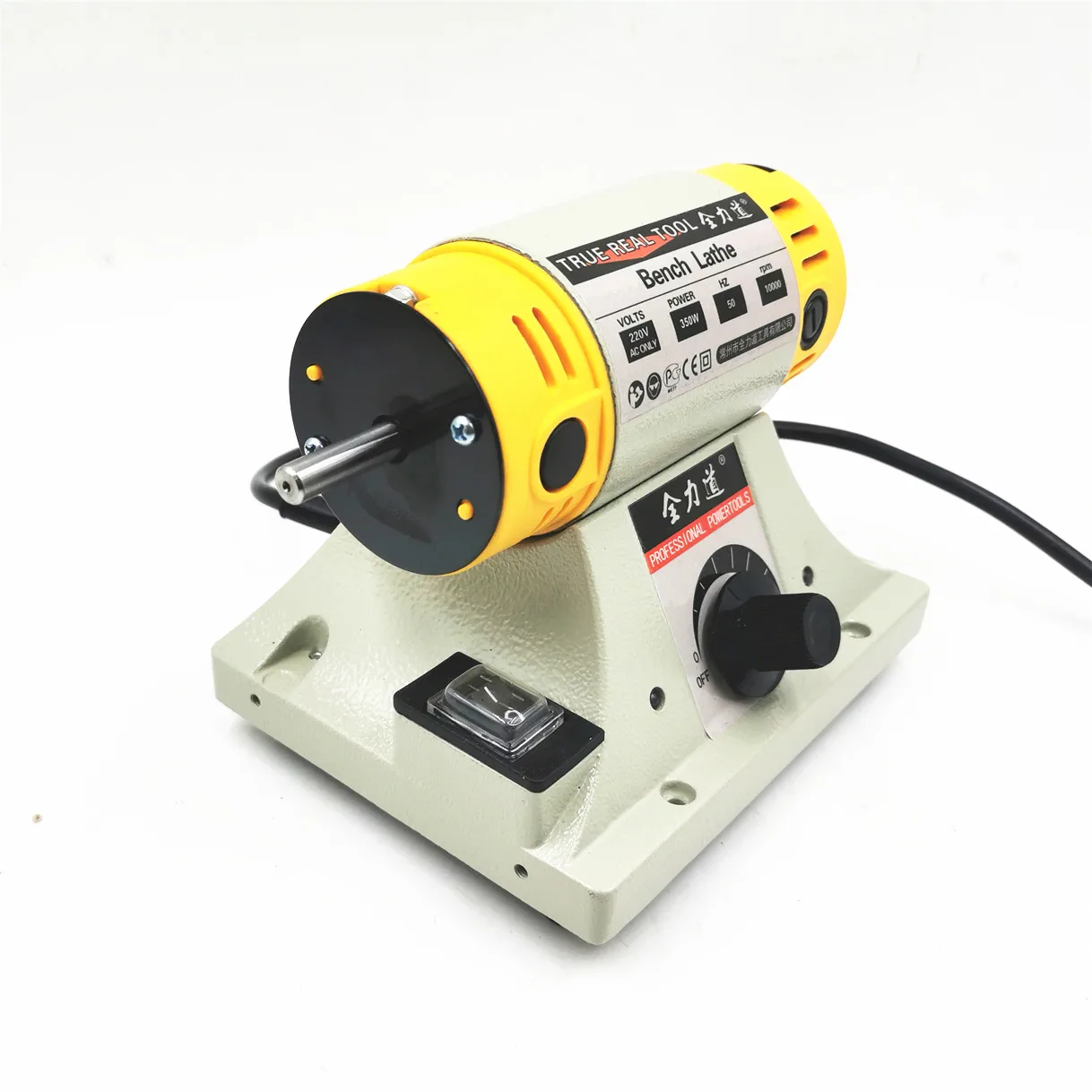Koop 220V 350W polijstmachine voor DIY Houtbewerking jadeJewelry Tandheelkundige Draaibank Machine Motor slijpmachine