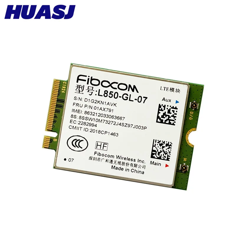 4G LTE Wireless Fibocom L850-GL M.2 Card For Lenovo Thinkpad T495s P53 P43s T14 P14s T15 T14s X13 P15s  L14 L15 01AX792