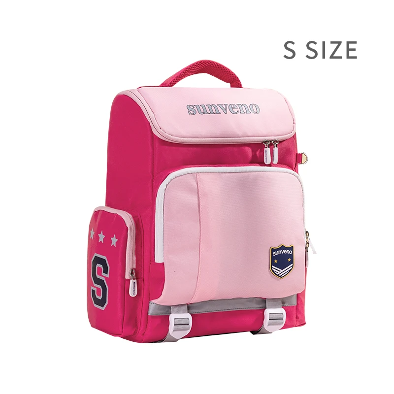 Pink S 6-9 Y Sunveno новые детские школьные сумки, Детские рюкзаки для мальчиков и девочек, детские рюкзаки для подростков, школьные сумки, Mochila Escolar - Цвет: Pink S 6-9 Y