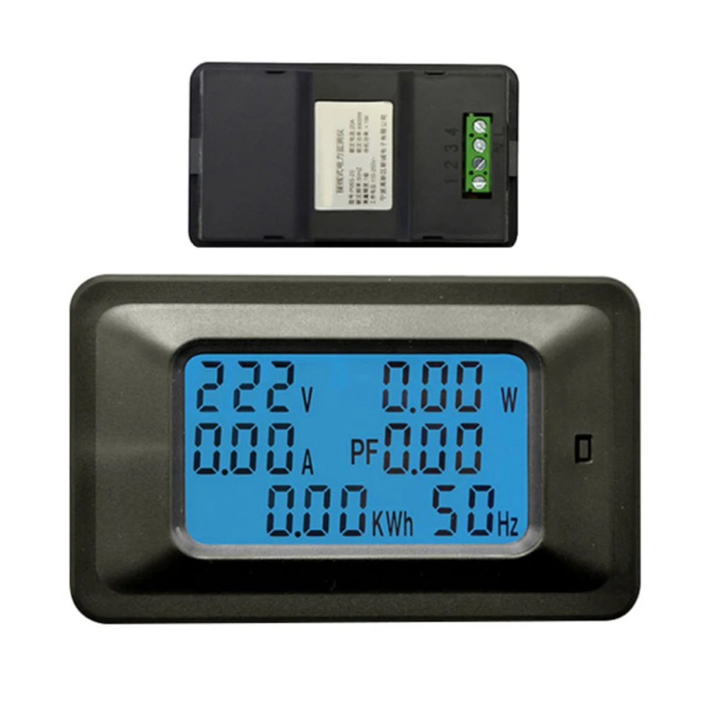 AC 80 ~ 260V 20/50/100A Цифровой вольтметр Мощность индикатор точной цифровой амперметр