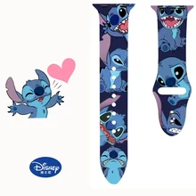 

Disney Cute Mickey Minnie Watch Strap for Apple iWatch Band 4 5 6 Silicone Wristband Bracelet Replacement for iWatch 1 2 3 Strap