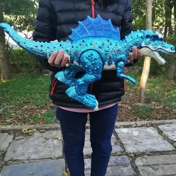 

Electric Simulated Dinosaur Robot Toy Oversize Walking with Sound Light Limb Swing Tyrannosaurus Rex Kids Toy Christmas Gift