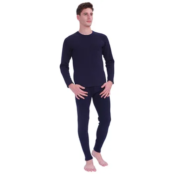

2pcs Men Women Winter O-Neck Thermal Suit Keep Warm Sleepwear Tops+Pants Underwear Set Thick For Male Female Comfort Long Johns
