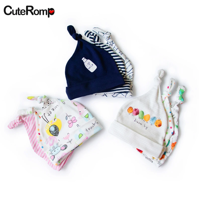 3 шт./лот для маленьких девочек и мальчиков Детская шапка Для детей от до 6 месяцев