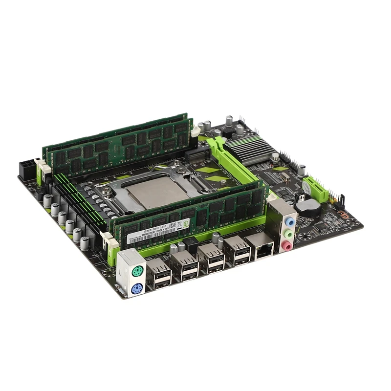 X79G LGA2011 практичная материнская плата для настольного компьютера с E5 2689 cpu 4x4G ECC ram