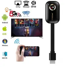 Mirascreen G9 5G 4K беспроводной HDMI ТВ донгл приемник Miracast Airplay зеркало HD tv Wifi Дисплей донгл ТВ-палка для iOS Android