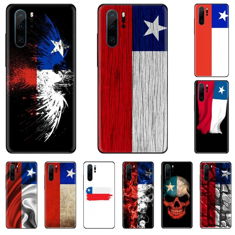 cute phone cases huawei Quốc Gia Chile CL Chile Grungy Cờ Ốp Lưng Điện Thoại Funda Cho Huawei P9 P10 P20 P30 Lite 2016 2017 2019 Plus pro P Thông Minh phone case for huawei