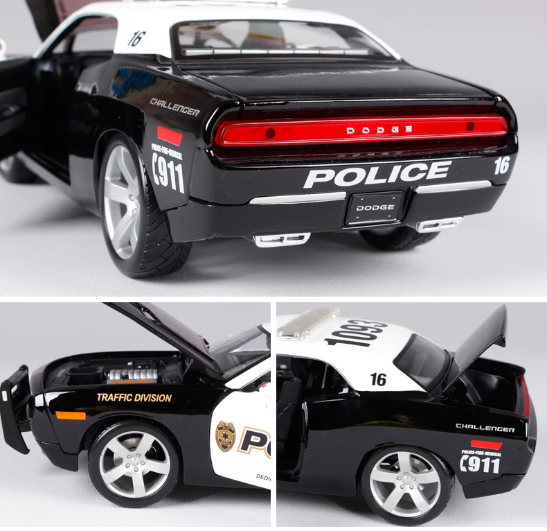 Maisto 1:18 2006 DODGE Challenger, Полицейская версия автомобиля, модель автомобиля, литая под давлением, модель автомобиля, игрушка, новинка, в коробке