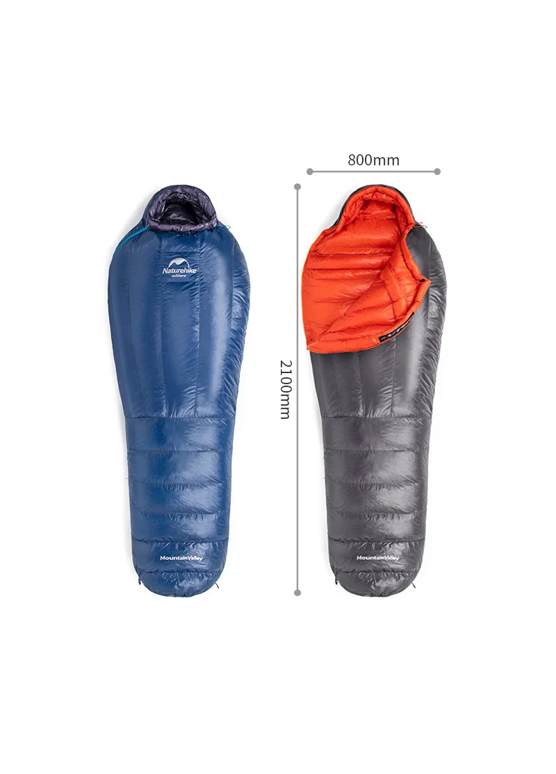 Naturehike ULG 400/700/1000 гусиный пух спальный мешок-15℃/4℃ зимнего кемпинга на открытом воздухе взрослых спальный мешок