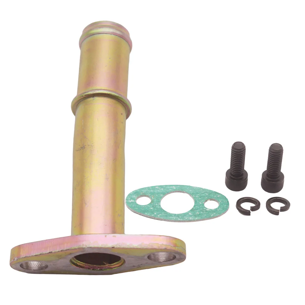 CNC Alloy Turbo Oil Drain Return Flange For Barb Ball Bearing GT25R GT30R