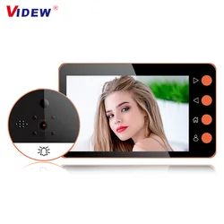 Sonnette vidéo 4.5 pouces 720P, caméra de porte à Angle large, détection de mouvement 