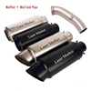 Slip On Motorcycle Modified Exhaust Mid Link Pipe Muffler Black Modified for DUKE 390 RC390 125 250 2017-2020