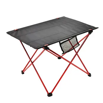 

Portable Folding Aluminum Roll Up Table Lightweight Outdoor Camping Picnic Ultra-Light Furniture Camping Table Tea Table