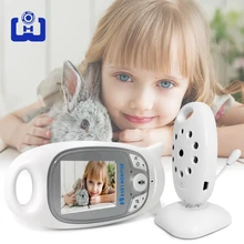 Беспроводной монитор младенца 2 дюймов ЖК-дисплей экран инфракрасная камера с режимом ночного видения голосовой домофон температурный контроль Няня камеры безопасности