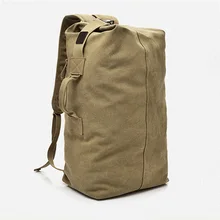 Men's Luggage Canvas Bag Large Capacity Camping Backpack Large Roomy Mountaineering Backpack Best Quality Outdoor Luggage Bag