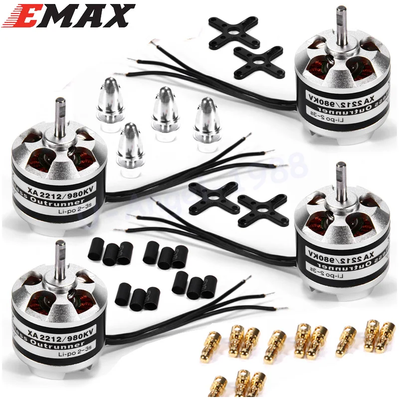 4 компл./лот оригинальный бесщеточный мотор Emax XA2212 820KV 980KV 1400KV 3S для мини