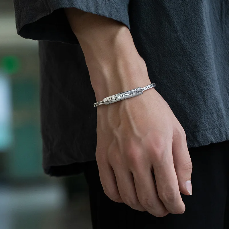 Vintage Adjustable Open Cuff Bracelet Bangles For Men Women Jewelry Gift Unisex Accessories
