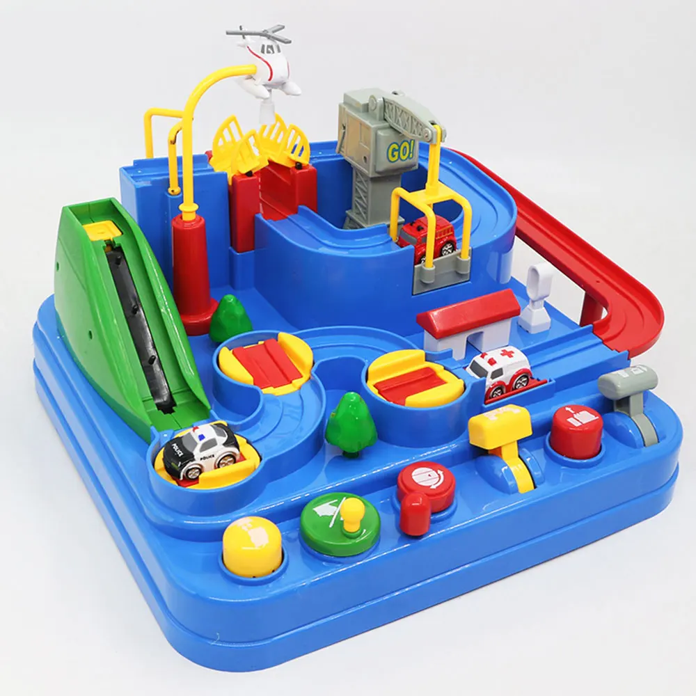 

Small Train Track Car Children's Puzzle Parent-child Baby Education Interactive Toy DIY Magical Road Table Games Race Tracks Toy
