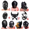 Leather Padded Hood Mask Blindfold Head Restraint Harness Mask, BDSM Bondage Gimp,Sexy Costume 1