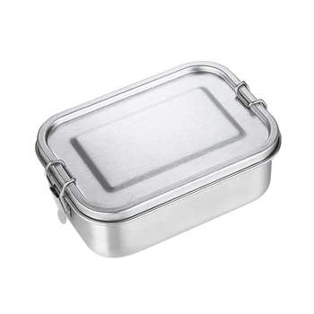 

Stainless Steel Lunch Box 3/2/1 Compartment Metal Bento Lunch Box Container LBShipping