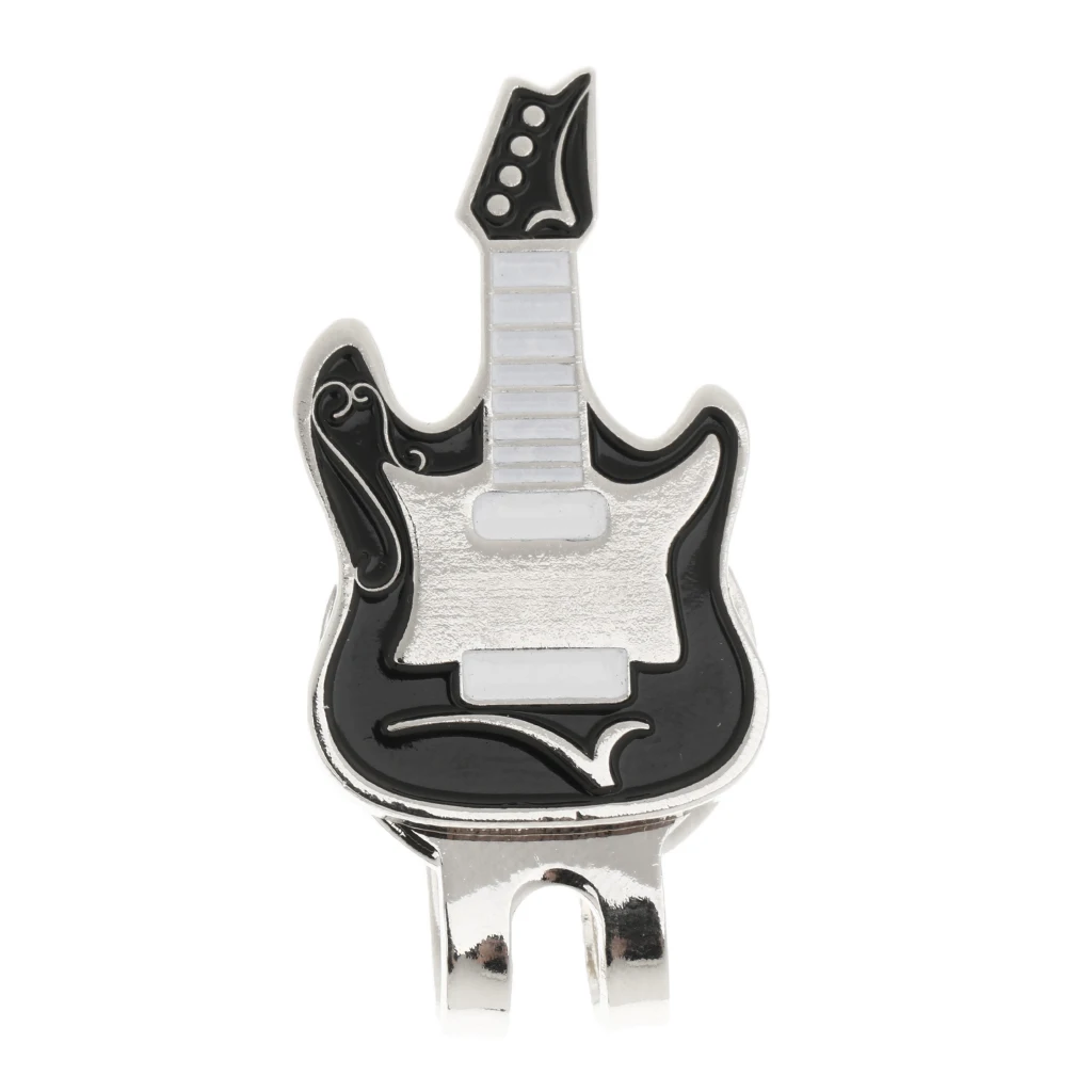 Sturdy Electronic Guitar Hat Clip Golf Ball Marker Fit for Golf Cap Visor