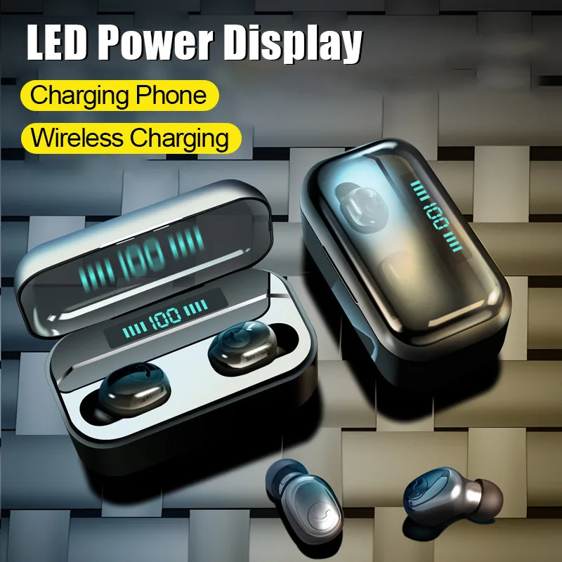 Bluetooth G6S TWS Original Earphone Wireless Headset Hifi bass Earhook Earbud Led Power Display For iPhone Samsung Huawei Xiaomi